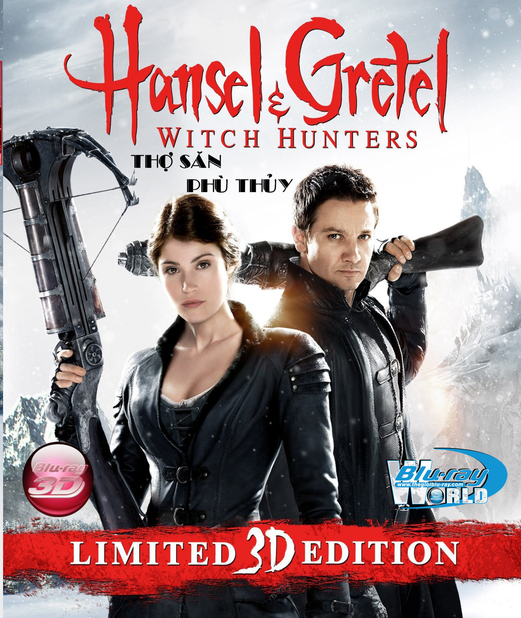 D152. Hansel & Gretel Witch Hunters - THỢ SĂN PHÙ THỦY 3D 25G (DOLBY TRUE-HD 5.1)